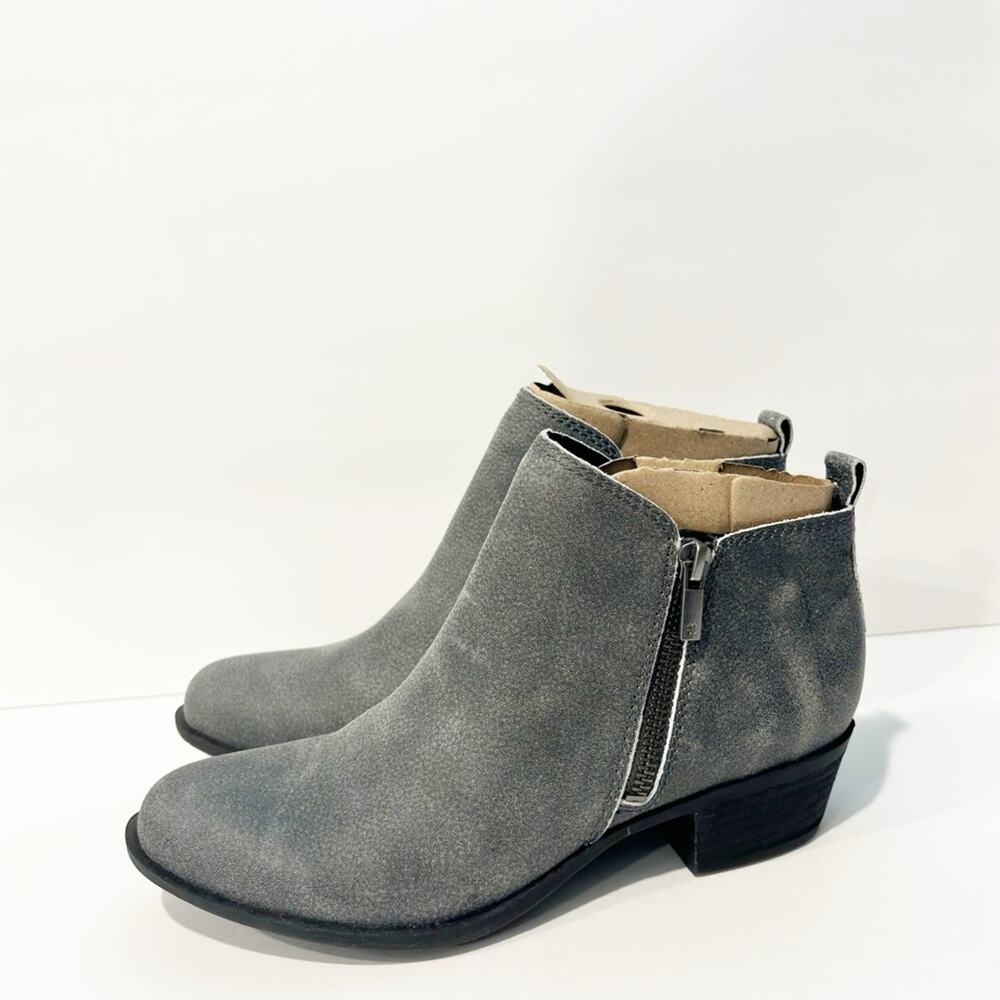 LUCKY BRAND BALEY FASHION GREY BLACK WOMEN BOOTIES SIZE 7.5 NEW WITHOUT BOX